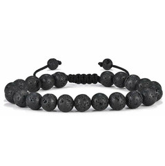 3 Style Natural Tiger Eye Lava Rock Bracelet 8mm Handmade Men Gift