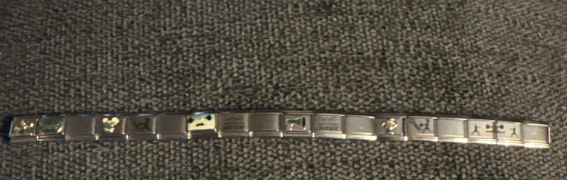 Italian Charm Link Cheer Cheerleading 9mm Bracelet, interchangeable charms Y2K gallery