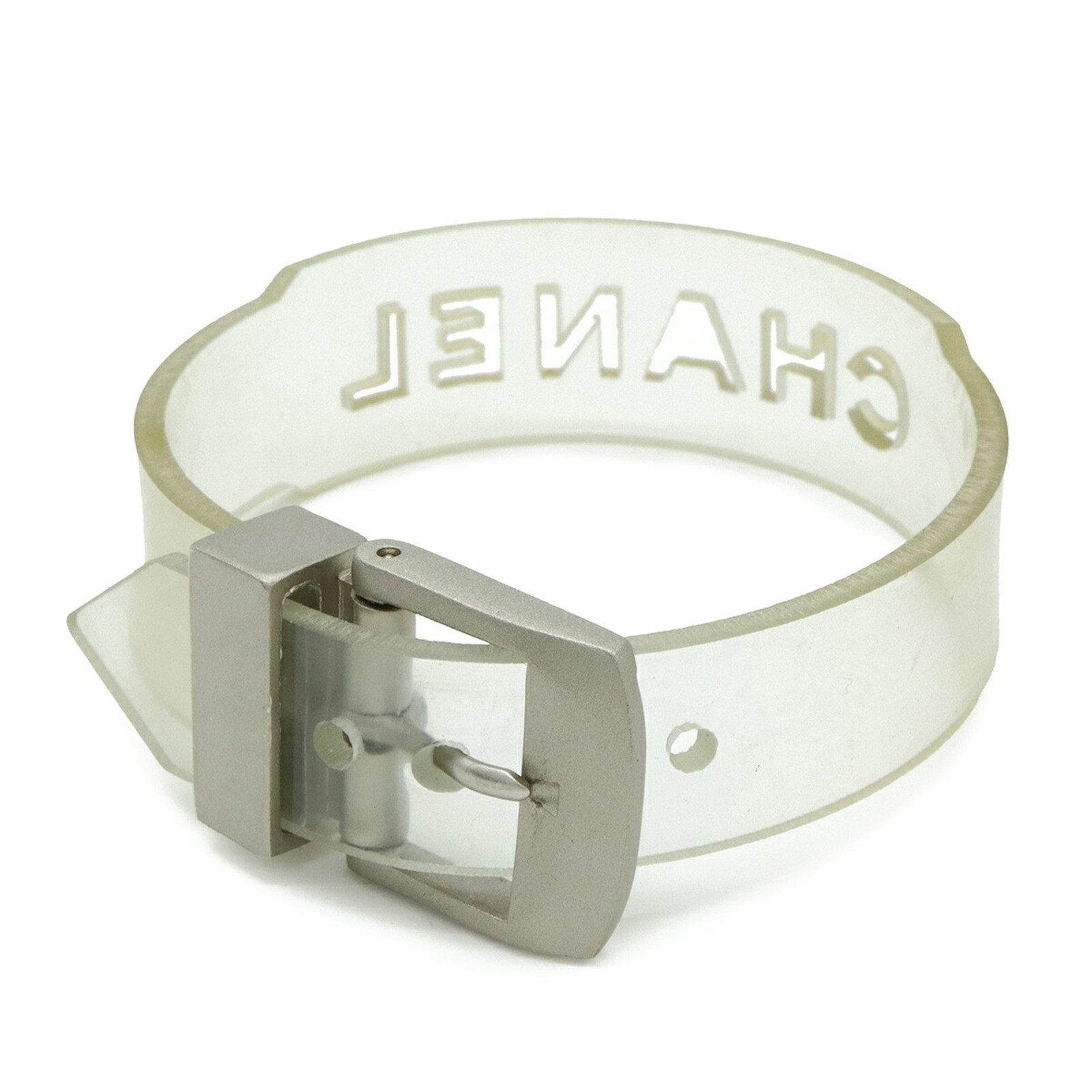 CHANEL Rubber Bracelet Band Clear 99 S GZl1e580 gallery