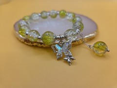 Beaded Butterfly Bracelet Womens Girls Gifts Cute,Green