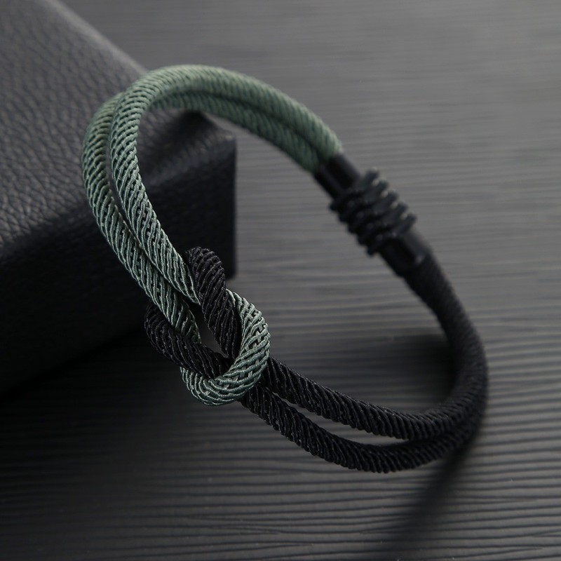 New Men Women Bracelet Fashion Square Knot Bracelets Outdoor Magnet Bangles Hot gallery