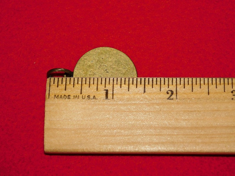 VINTAGE 1 1/8" ACROSS PROTECT US SAINT CHRISTOPHER MEDAL BRACELET CHARM gallery