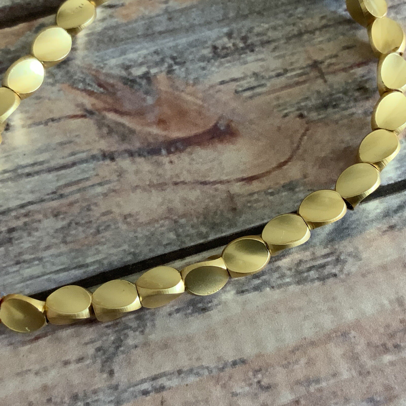 Matte gold metal bead colorful adjustable boho cord bracelet gallery