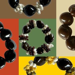 da Hawaiian Store Kukui Nut Stretch Bracelet (Choose Style)