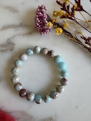 10mm Natural Shoushan Stone Bracelet
