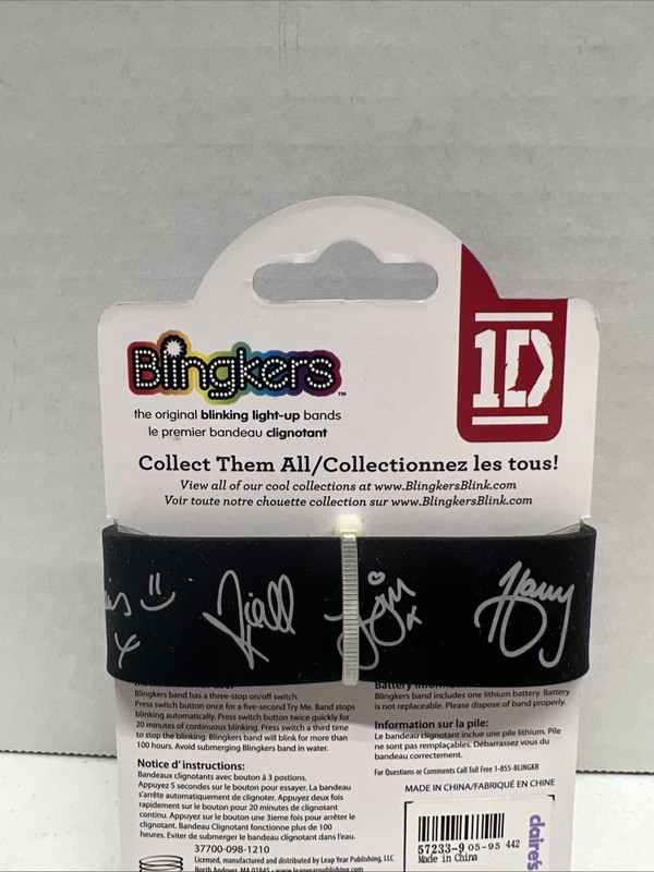 Wristband 1D One Direction Blingkers Light-Up Bracelet Claire's - Works gallery