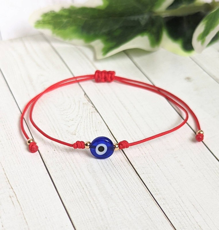 2Pcs Evil Eye Red String Bracelet Protection Amulet Lucky Kabbalah Jewelry Gift gallery