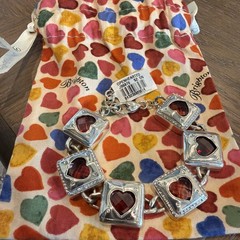 Brighton NWT Your True Color Open Hearted Bracelet W/Pouch **RETIRED**