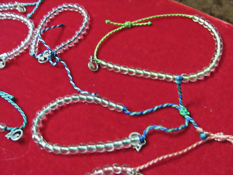 (11) 4 OCEAN RECYCLED OCEAN PLASTIC BEAD BRACLETS, 11 DIFFERENT COLORS, ORIGINAL gallery