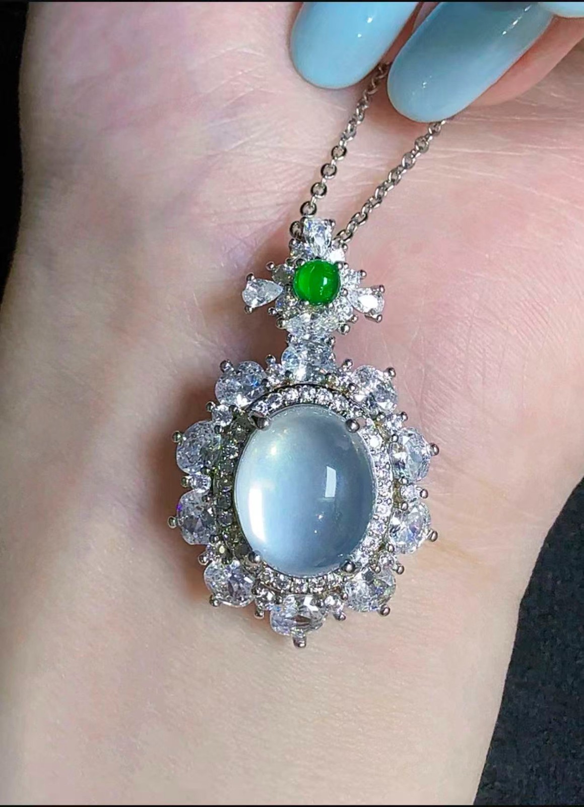 Natural white quartz crystal pendant gallery