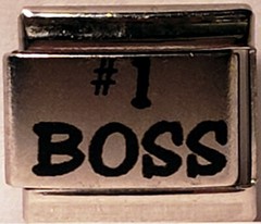 #1 Boss 9mm Laser Italian Charm Ciao Italia
