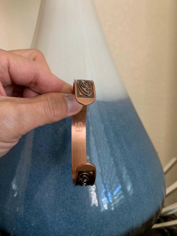 Gorgeous Pure Copper Magnetic Bangle Cuff Arthritis Pain Relief Stress Energy  gallery