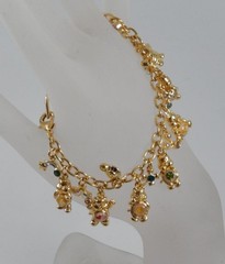 Bradford Exchange 24K Gold Plated Care Bears 8.5″ Charm Bracelet M0550