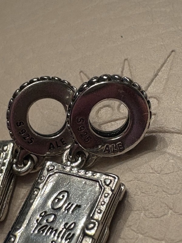 1 Pandora Our Family Album Book To My Mother Thank You Dangle Charm Retired gallery