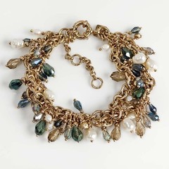 7.5″ Banana Republic Bib Statement Bracelet Chic Women Party Vacation Jewelry