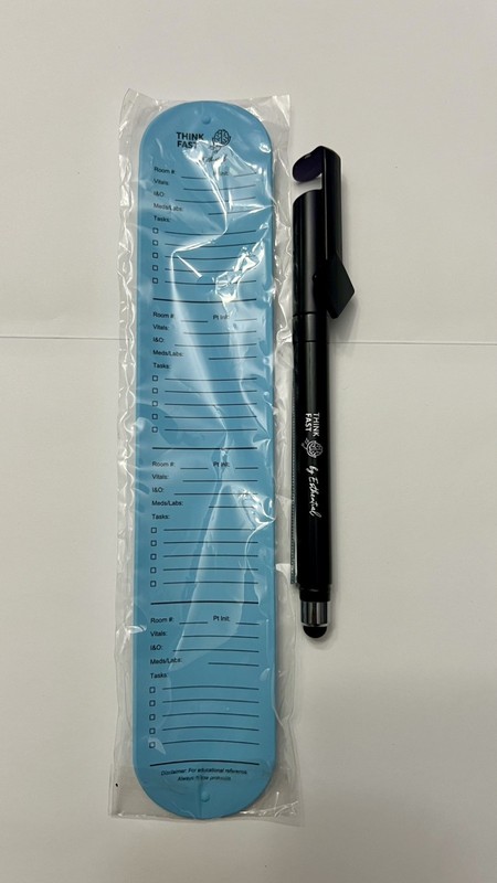 NEW UNIQUE medical reference pull out banner PEN and Reusable slap on wrist band gallery