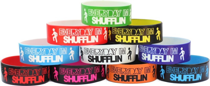 18 Color Choices | Everyday I'm Shuffling Wristband | EVERYDAY IM SHUFFLIN Band gallery