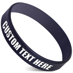 Custom Rubber Bracelet Personalize Silicone Wristbands Events Gifts Engraved