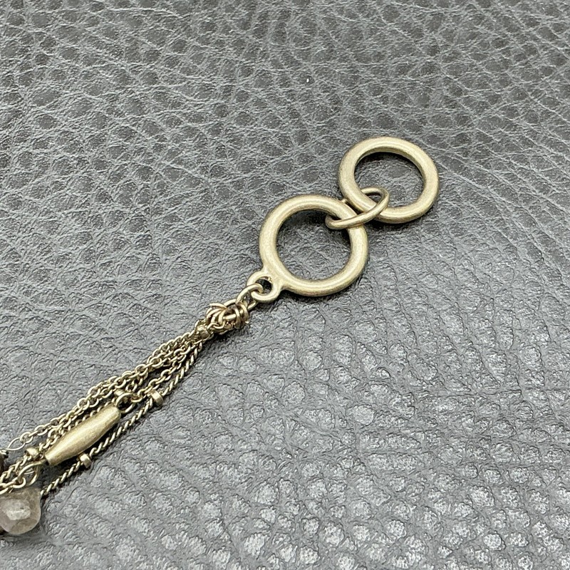 Banana Republic Bracelet Gold Tone Beaded Chain Womens 7.5 In Toggle Strand gallery