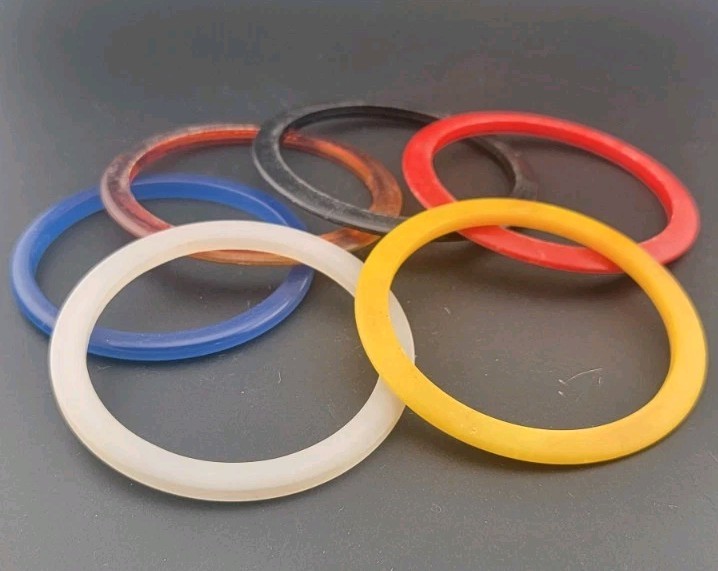 Lucite Bangle Lot (6) Vintage 1970 - 1980 Hong Kong Thin Yellow Red Blue White gallery
