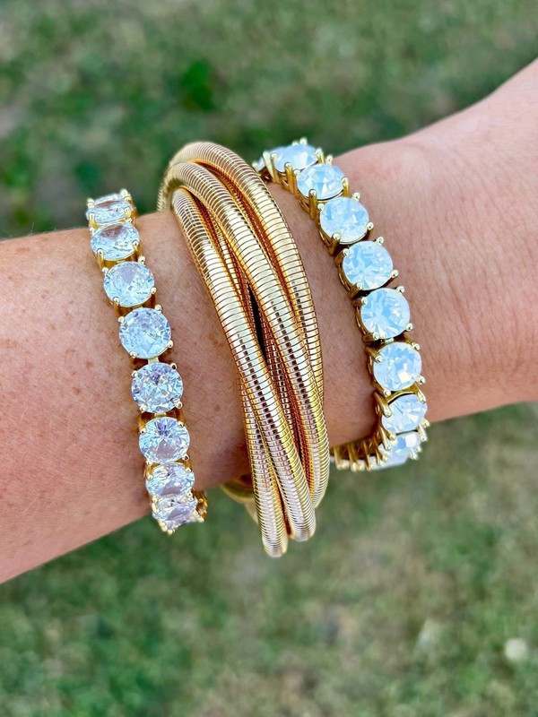 Only One Retired Park Lane GOLD LASSO Stretch Bangle Bracelet gallery