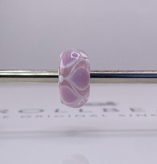 Trollbeads Unique Pink White Bead