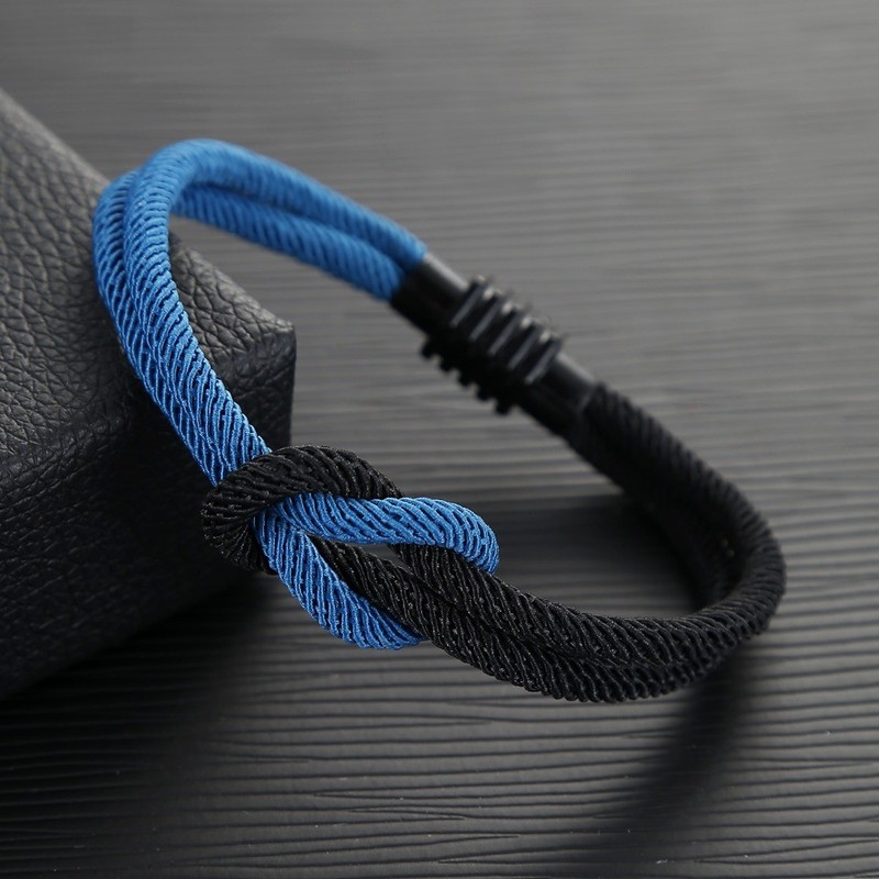 New Men Women Bracelet Fashion Square Knot Bracelets Outdoor Magnet Bangles Hot gallery