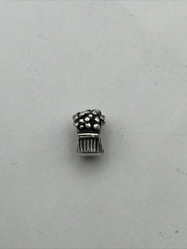 Authentic 925 ALE & 14K Pandora Love Flower Bouquet Charm gallery