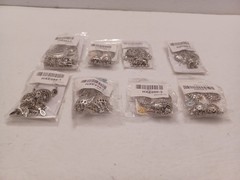 SILVER TONE JEWELRY LOT OF 8 NEW IN BAGS FREE SHIPPING SEE PHOTOS
