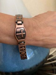 Cross Solid Pure Copper Magnetic Bracelet men Arthritis Pain Relief Energy women