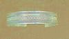 Silver Bangle Bracelet Scrolled 1 oz 2 3/8" across 6 1/2" L 5/8" W Bends to Fit gallery