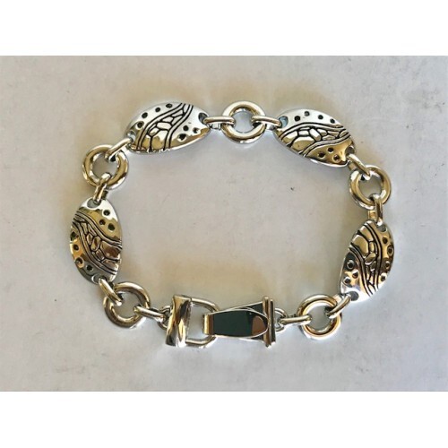 SPOON GOLD & SILVER TONE MAGNETIC BRACELET MEN or WOMEN 💝 Beautiful #2 gallery