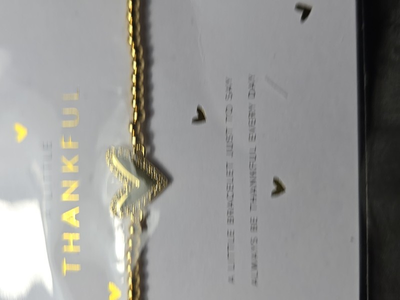 A Little & Co A Little Thankful Gold Tone Plated Bracelet NIP gallery