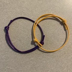 String Bracelet Summer Beach Cord Surfer. *free shipping* Purple, Orange