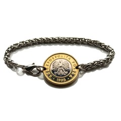 1995 Poland Polska 2 Zlote coin bracelet Polish eagle Warsaw Krakow Pole b000029