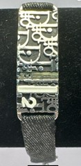 Christian Dior bracelet Trotter #2 plate Silver x Black Chain length 9inch w/COA