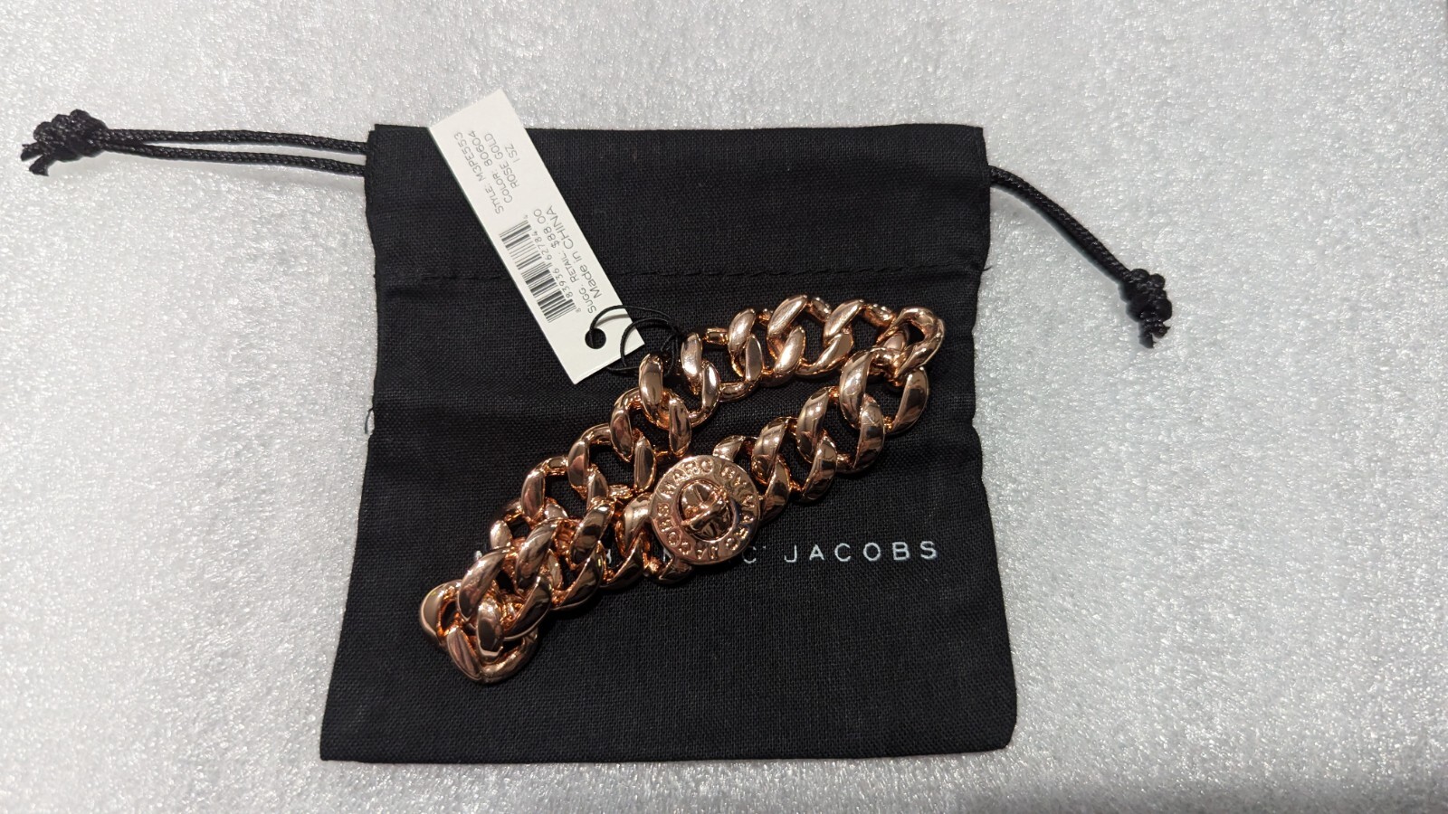 Marc Jacobs Thin Cuban Rose Gold Bracelet. New With Tags gallery