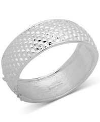 Anne Klein Basket Weave Textured Bangle Women’s Bracelet, Silver-tone, msrp $42
