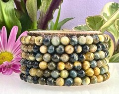 Wholesale 6 Pcs Natural Dream Tiger Eye 6mm 7.5” Stretch Bracelet Crystal