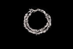 Crystal Quartz Smooth Uncut Beaded Bracelets Clear Quartz Beads Women Bracelet