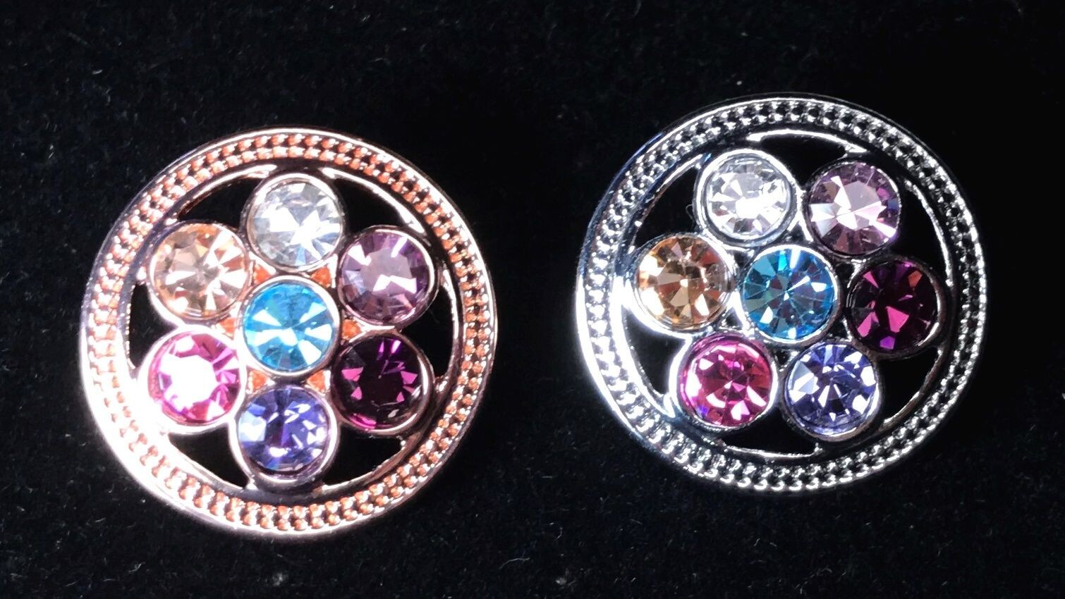 Snap Jewelry Rhinestone Cluster Multicolor 18-20mm Fit Ginger Charms Accessories gallery