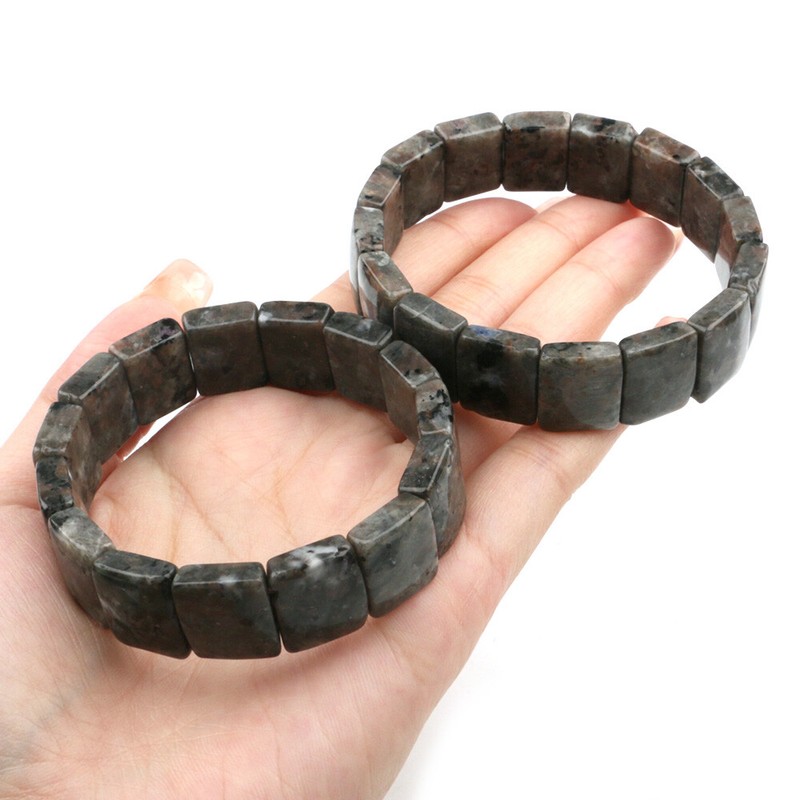 1pc Natural Yooperlite Bracelet Halloween Stone Bracelet UV Reactive Yooperite gallery