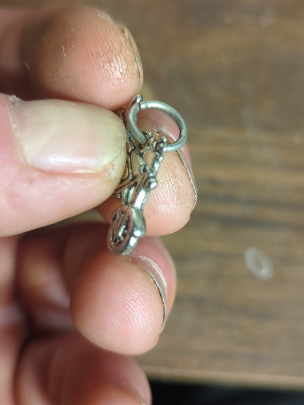 Base Metal Motorcycle Charm 1 In By 1/2 In High gallery