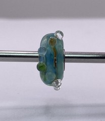 Elfbeads Ocean Bubble Glass Bead New – Retired Artisan Lampwork Charm