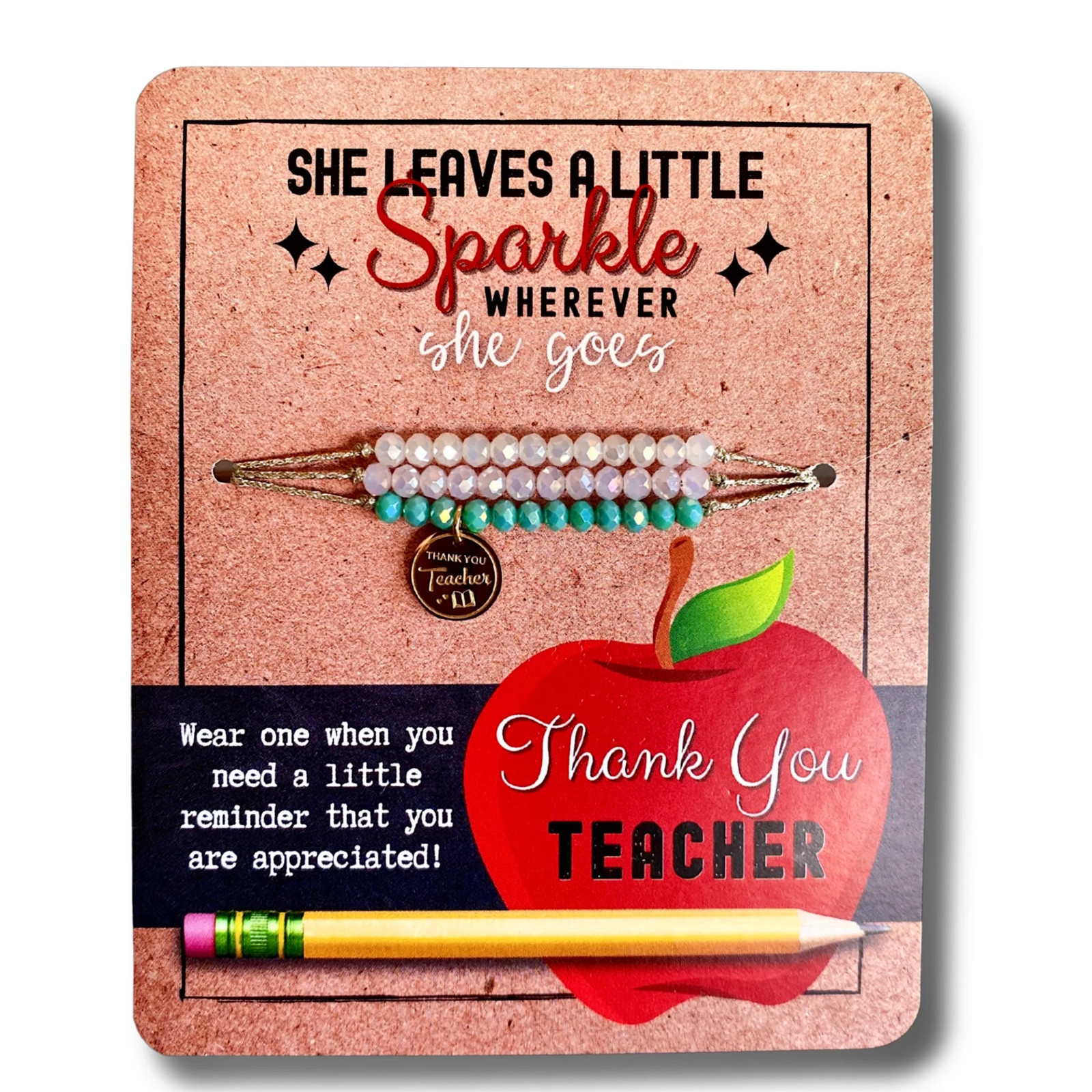 Gift for Teacher | Teacher Appreciation Gift | Teacher Bracelet gallery