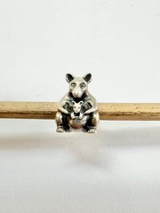 Pandora Kangaroo with Baby Joey Charm 790534 Retired Sterling Silver 925 ALE