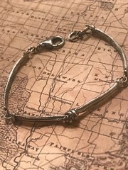 Silpada Oxidized Sterling Silver “Love Knot” Link Bracelet B2826 Was $79 Israel