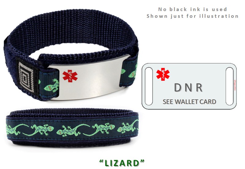DNR Medical Alert ID Bracelet. Free emergency wallet Card! gallery