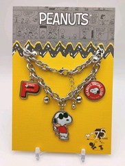 SNOOPY Joe Cool Peanuts Social Club Charm Bracelet 75th Anniversary
