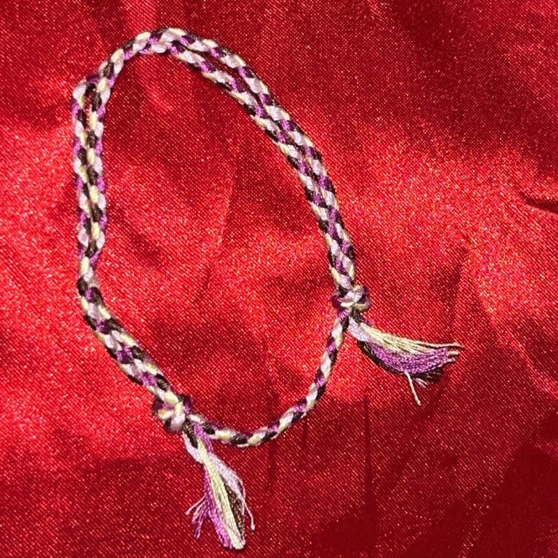 NEW BOHO BRAID THREAD FRIENDSHIP BRACELET ADJUSTABLE PLUM LIME PINK BROWN NIP gallery